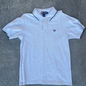 Chaps Sandstone Fitted Short Sleeve Men's Everyday Polo Muscle Shirt Medium